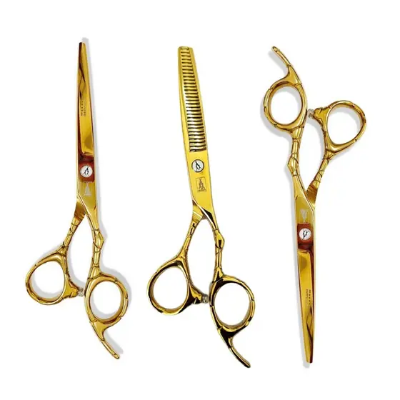 Tesoura de Corte Fio Navalha Tesoura Fio Laser 6P Tesoura de Cortar Cabelo Mofashi