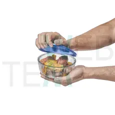 Pote Tigela Saladeira de Vidro com Tampa Plástica Oceani 600ml Vitazza: Para Servir e Organização