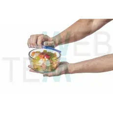 Pote Tigela de Vidro com Tampa Plástica Laguna 750ml Vitazza: Servir, Armazenar Alimentos, Cozinha