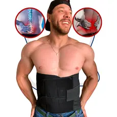 Cinta Masculina Modeladora Alta Compressão Fitness com Velcro