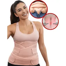 Kit de Cinta Modeladora 3 em 1 Alta Compressão para Pós Parto Cesária ou Normal Redutora de Medidas
