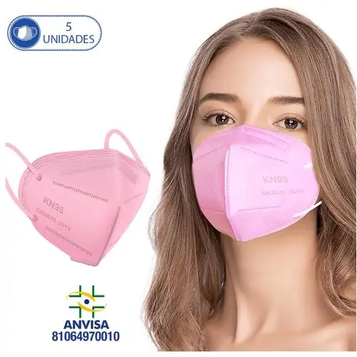 RWX VEST Máscara KN95 Pff2 de Proteção 5 e 10 UNIDADES  NON MEDIC
