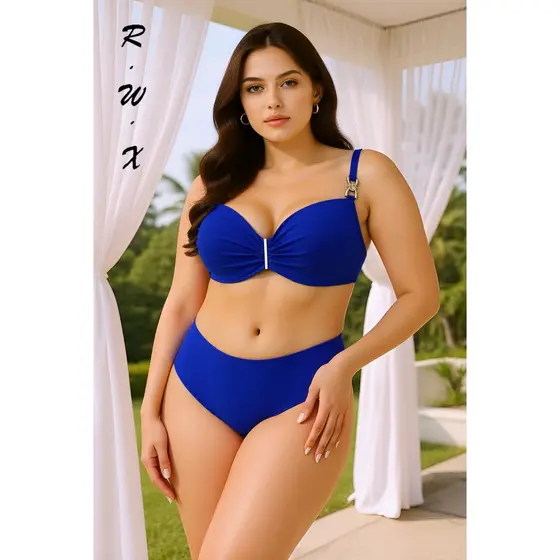 RWX VEST Biquíni Plus Size Moderno com Modelagem Cintura Alta 2025 XX550