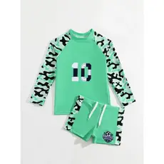 RWX VEST CONJUNTO INFANTIL MASCULINO ESTAMPA CAMISA DE FUTEBOL MANGA LONGA - I3091