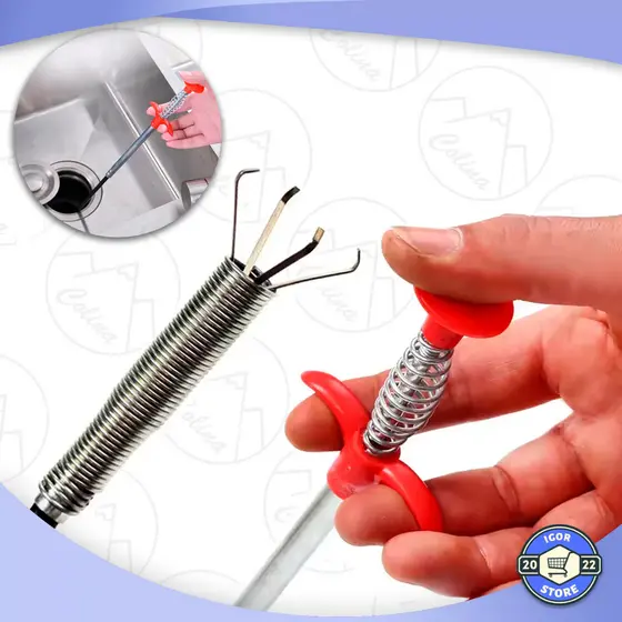 Desentupidor De Ralos Multiuso Manual Com Garras Aço Inox Pegador De Objetos Envio Imediato
