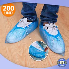 Kit 200 Peças Protetor Plástico Impermeável De Sapatos Sapatilhas Descartáveis Propé 30x15CM