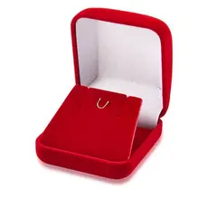 5 Caixinha Estojo De Veludo Para Brinco e corrente preto - vermelho - azul