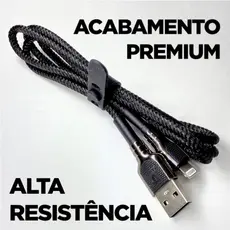 CABO CARREGAMENTO ULTRA RÁPIDO 3A  MARCA FANCY SUPER RESISTENTE PREMIUM