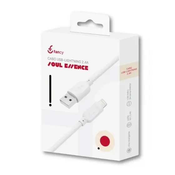 FC10  - Cabo Carregador e de Dados 2.4A Lightning de 1 Metro Fancy