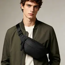 JAMI JAMI Bolsa Transversal de Cintura Bolsa de Peito Esportiva Casual Unissex Bolsa de Ombro Simple e Versátil 1040