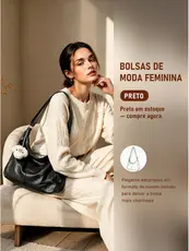 JAMI JAMI Bolsa de Ombro Feminina Estilo Hobo Grande Capacidade com Compartimento Principal e Alça Longa Ajustável 5958