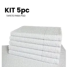 5 Toalha de Piso para Banheiro 45x65cm 310g/m² Macia e Felpuda