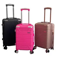 Mala De Viagem Bordo Rodinhas 360 E Medidas  Abs 10KG Zíper Dupla,Rodinha Dupla