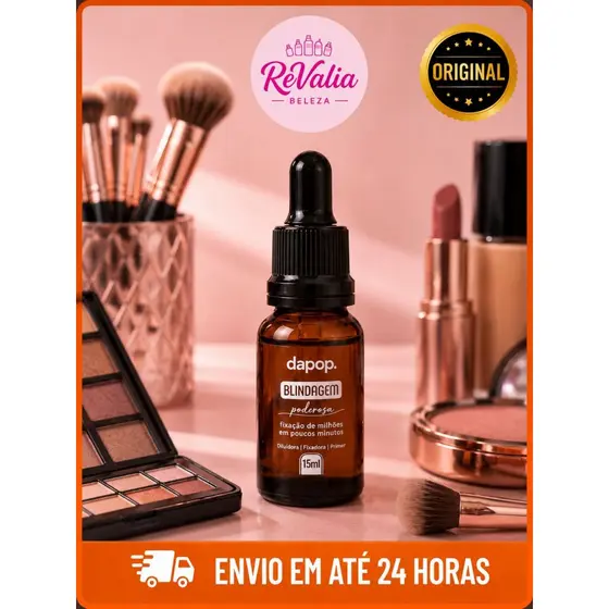 Blindagem Dapop Poderosa – Primer Facial, Fixa Maquiagem, Hidrata e Não Oleosa