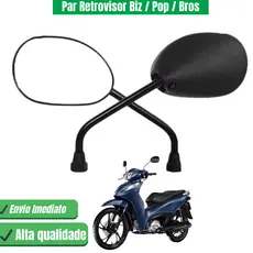 Par Retrovisor Biz 125/110/100 Pop 100/110i Bros 2009 A 2019