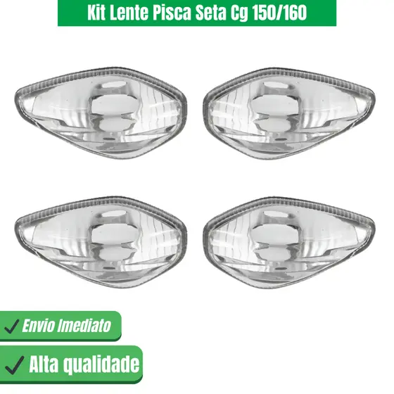 Kit Lente Pisca Seta Cristal CG Titan 125 150 160 NXR Bros 150 160