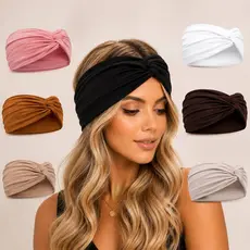 Faixa de Cabelo Feminina Turbante Estilo Tiara Elástica | Yoga Academia Maquiagem - Faixa da Moda