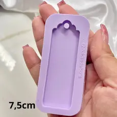 Molde de silicone mini marcador de páginas. 7,5cm 1 cavidade.