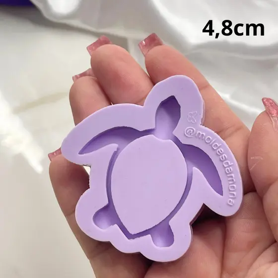 Molde de silicone tartaruga shaker para resina. 1 cavidade. #04