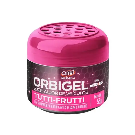Aromatizante Gel Automotivo Tutti-Frutti Orbi 55g