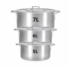 Kit 1 Panelas de Alumínio para Feijoada Jogo de Panela 3 peças Kit Feijoada Caçarola Grande Top