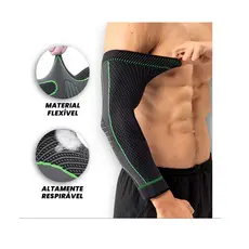 Kit Cotoveleira Protetora com Tensor Ajustável para Tendinite, Epicondilite e Fisioterapia
