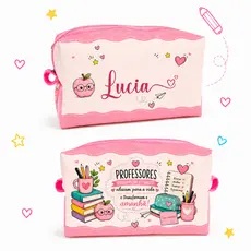 Necessaire personalizada estojo lembrancinha presente, professor, casamento, aniversário, natal