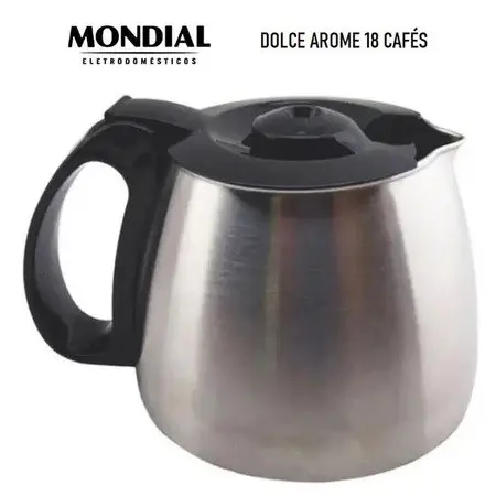 JARRA INOX PARA CAFETEIRA  MONDIAL DOLCE AROME 18 CAFÉS
