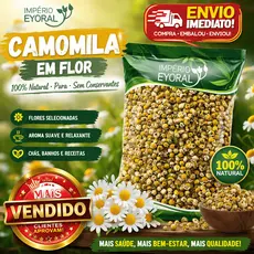 Camomila Flor PREMIUM100g/500g/1Kg - Safra Nova