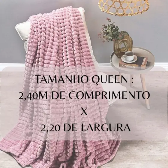 Manta Casal Quenn 2,40x2,20 Fofinho Willow