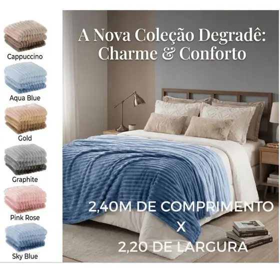 Manta Casal Queen 2,40mx2,20m  Ultrasoft