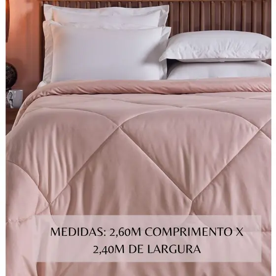 Edredom Grande Casal Queen Percal Dupla Face 200 fios Unique