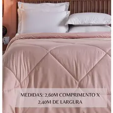 Edredom Grande Casal Queen Percal Dupla Face 200 fios Unique