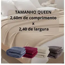 Manta Casal Queen 2,60m x2,40m Cobertor Grande Flecce