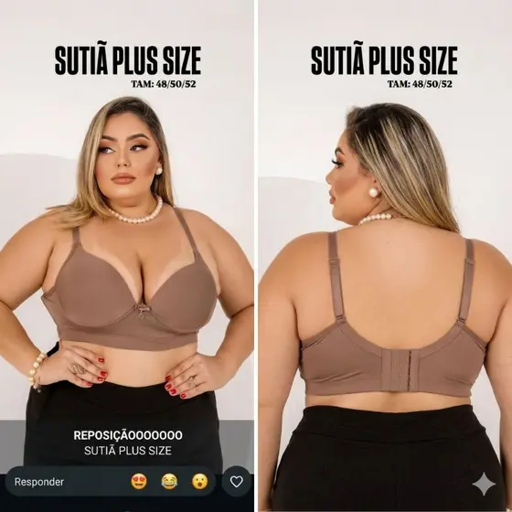 SUTIA LISO PLUS SIZE LISO REFORÇADO COM TALA LATERAL COSTURA REFOÇADA E FORRO DE ALGODÃO