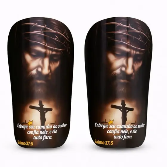 Caneleira Personalizada Futebol Estampa de Jesus Cristo