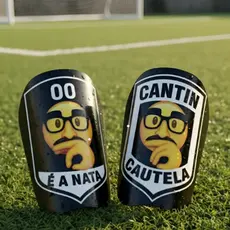 Caneleira Personalizada Futebol Futsal do Momento Cantin Cautela 00 – É a Nata