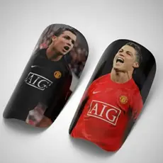 Caneleira Personalizada Futebol Futsal Cristiano Ronaldo