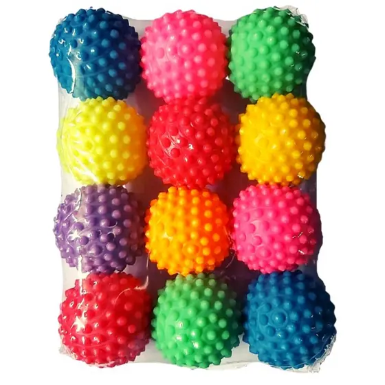 Kit 12 Bolinhas Com Cravos Para Cachorro Pet Fisiotarapia