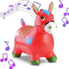Brinquedo Cavalo Upa Upa Com Som Pula Pula Infantil Inflável Com Música -