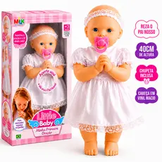 Boneca Little Baby Minha Primeira Oração- Reza O Pai Nosso