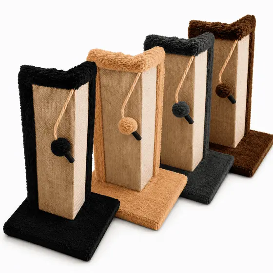 Arranhador Para Gato Canto De Sofá E Camas Super Luxo Com Base Externa 53cm Premium