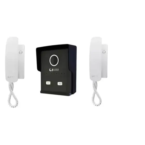 Interfone 2 Pontos Porteiro Coletivo 2 Pontos Lr802 + 2 Fone