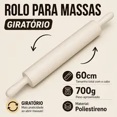Rolo Para Massas Profissional 40cm