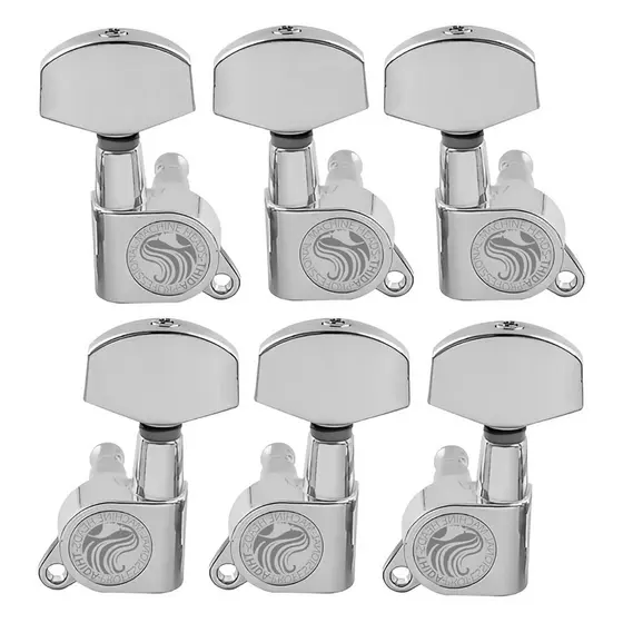 Tarraxas Blindadas Cromadas Thida Para Guitarra Les Paul e Violão Aço 3x3