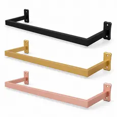 Arara para Roupas Dourada Luxo 1m – Suporte Premium para Loja, Quarto ou Closet