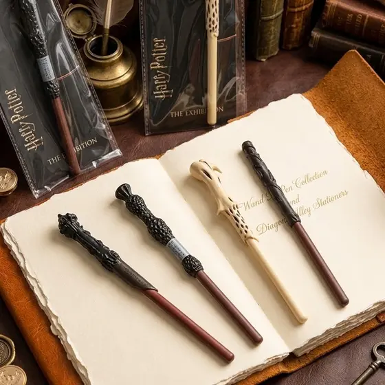 Caneta Varinha Harry Potter e Voldemort Colecionável Hogwarts Geek Luxo HP