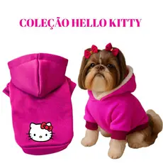 MOLETOM PET CÃES E GATOS/ HELLO KITTY