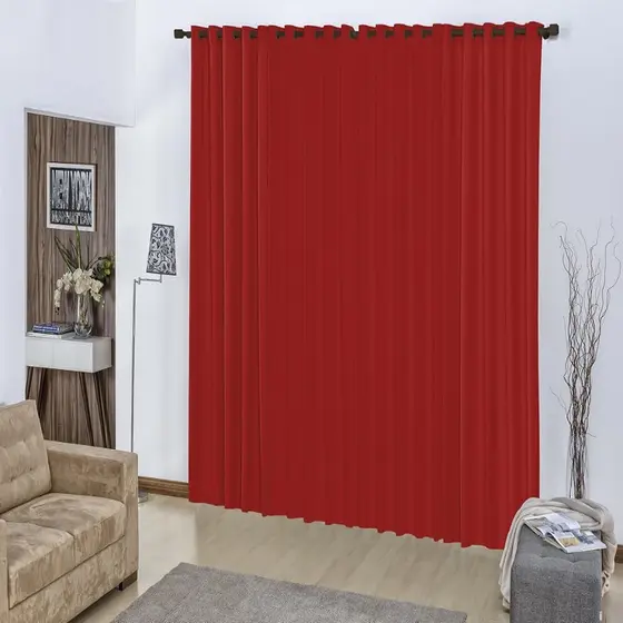 Cortina | 2,40x1,40 | p/ Quarto/Sala/Cozinha - Para Varão com Ilhós
