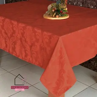 Toalha de Mesa Jacquard Luxo 2,00x1,40 | Presente Sofisticado com Acabamento Fino